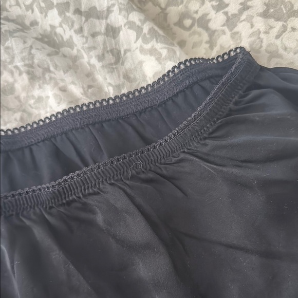 Black Satin Shorts - Picture 3 of 4